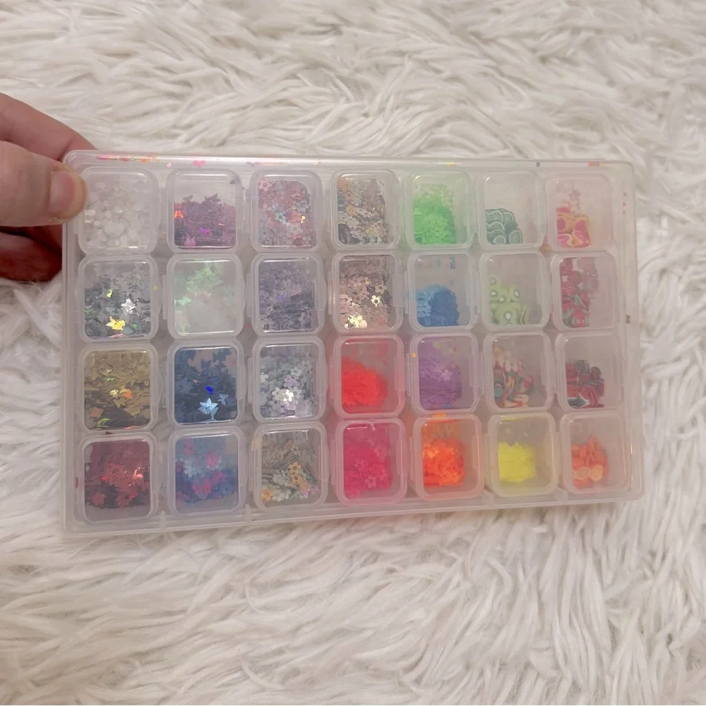 Colorful Nail Art Decoration Set Flower Decals For Nails Nail Charms
